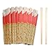 Solid No Splinters Chopsticks 120 pairs | Individually Wrapped Disposable Wooden Chopstick | Best for Sushi & Asian Dishes