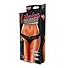 2 Pack Set - Hustler Vibrating Lace Thong Stimulating Panties with Bullet and Hidden Built-in Pocket Sleeve S/M or M/L, Black and Red (S/M)