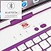 iPad Mini 1 / 2 / 3 360 Rotatable Keyboard Case, Snugg - Ultra Slim Keyboard Cover Case with Bluetooth Connectivity (Purple) For Apple iPad Mini 1 / 2 / 3 Retina