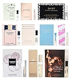 10 Women Perfume Vial Sample Lot Prada, Marc Jacobs Daisy, Estee Lauder Set