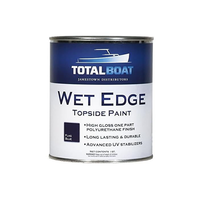 Buy TotalBoat Wet Edge Marine Topside Paint for Boats, Fiberglass, and Wood (Hatteras OffWhite