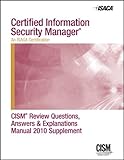 2010 CISM QAE Supplement-English, Isaca, 1604200871