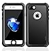 Easylife iPhone 7 Waterproof Case, IP68 Certified Snowproof Shockproof Dirtproof Shield Case and Cover Perfectly Fit for iPhone 7-Black