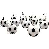 12 Pcs Football Cake Candles Birthday Candles Soccer Candles Cupcake Toppers Cake Decorating Supplies,Football