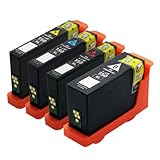 E-Z Ink (TM) Compatible Ink Cartridge Replacement for Lexmark 150XL (1 Black, 1 Cyan, 1 Magenta, 1 Yellow) 4 Pack Compatible With All-In-One Pro715 Pro915 S Series S315 S415 S515