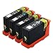 E-Z Ink (TM) Compatible Ink Cartridge Replacement for Lexmark 150XL (1 Black, 1 Cyan, 1 Magenta, 1 Yellow) 4 Pack Compatible With All-In-One Pro715 Pro915 S Series S315 S415 S515