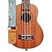 MUSIC FIRST Original Design Vintage Style “Plum Flowers” Soft Canvas & Genuine Leather Ukulele Strap Ukulele Shoulder Strap