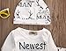 Baby Boy Girl Suit for Baby Shower Deer Print Long Sleeve Romper+Long Pants+Hat (12-18months, White)