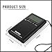 Pocket Radio, Portable Digital AM FM Alarm Clock Radio with Speaker, Sleep Timer, Preset, Alarm Clock and Earphone