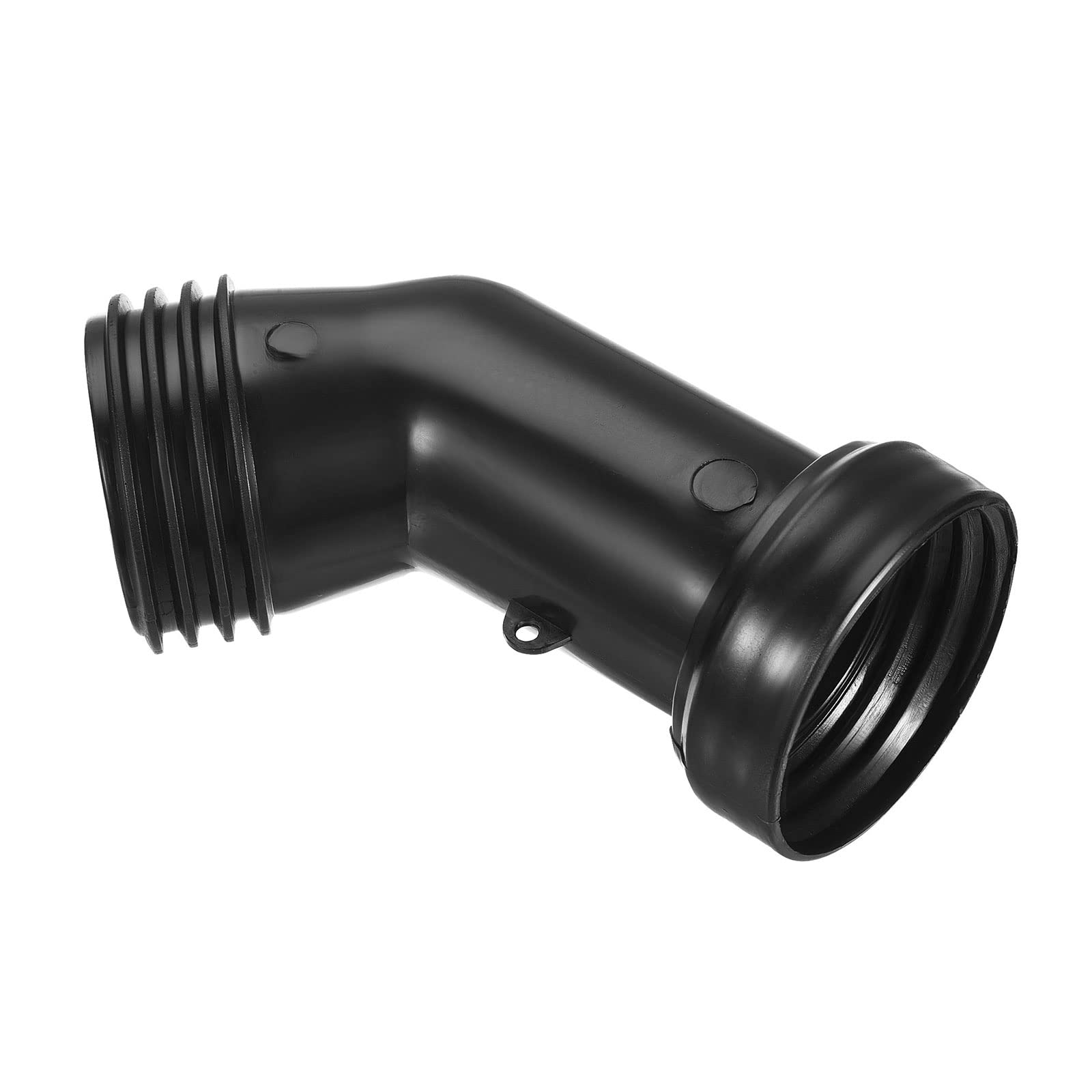 M METERXITY Plastic Spout Pipe Fitting - IBC Drainage Tube Pipe Fitting Extension, Apply to Water Towers, (60mm, Black)