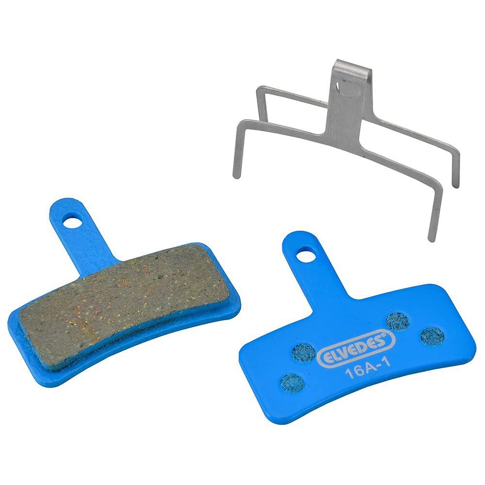 Elvedes 1 Pair Organic Brake Pads for Tektro Dorado Unisex Adults, Blue