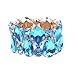 D EXCEED Women's Trendy Stretch Druzzy Stone Bangle Bracelet Gift Idea Stone Bracelet or Earrings Resin Stone Elastic Bangle for Women