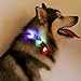 Flashing Collar Light for Dogs Cats Pets, Waterproof Silicon Safety Light Flashing Blinker for Night Walking, 3 Settings, 3 Pieces