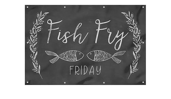 Amazon Com Cgsignlab Fish Fry Chalkboard Heavy Duty Outdoor