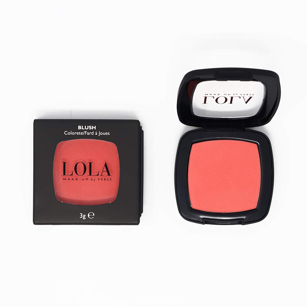 LOLA Blusher Mono – Long-Lasting Powder Blush, Sweat-Resistant, Non-Greasy Glow, Matte or Shimmer Finish, Brightening Cheek Colour – 001- Rose Peach