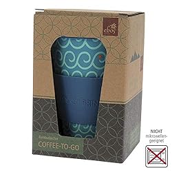ebos coffee to go mug with silicone lid | Made with