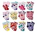 SDBING Baby's Boys Girls Toddler Cute 12-pair Thick Warm Cotton Socks (Anti-slip 1 to 3 Years Old)