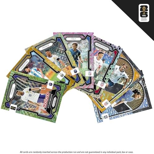 Panini Prizm: FIFA World Cup Trading Cards Booster Box | aktuelle Stars und FIFA World Cup Legends | Geschenke für Fußballfans