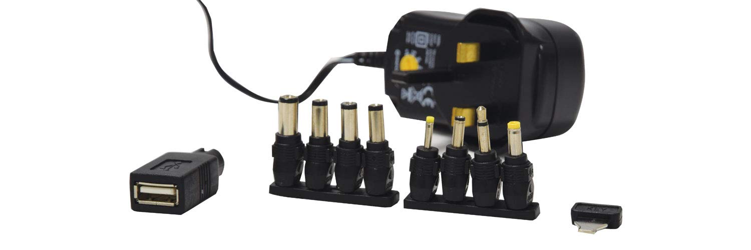 Mercury | Energy Efficient Switch-mode Power Supply with Multiple Adaptors & Adjustable Voltage | 1000mA