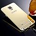 Note 4 Case, Galaxy Note 4 Case, TabPow [Electroplating Series] Luxury Slim Hard Back Case Cover Bumper [Mirror Case] for Samsung Galaxy Note 4 IV, Champagne Gold