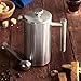 VonShef Double-Wall Keep Warm Satin Brushed Stainless Steel French Press Cafetiere Coffee Filter(6 Cup w/ Measuring Spoon and Sealing Clip). Available in sizes 3, 6 and 8 Cup