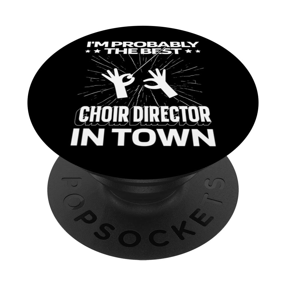 Choirmaster Baton - Singer Singing Choir Director PopSockets Swappable PopGrip