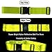 Army Reflective Belt - Military - Made from Reflective Strips for Running Jogging Cycling Walking Biking. Lightweight nylon easily adjustable Fits Comfortably Over Sports Gear and Clothing. Yellow Safety Reflective Band.