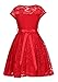 iGirlDress Little Girls Floral Lace Flower Girls Dresses Plum Size 2