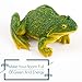 Apipi 2 Pcs Realistic Miniature Frog Garden Statue- 3.5 × 1.5 Inch Mini Green Frog Figurine Statue Model Resin Frog Sculptures Indoor Outdoor Decor for Fairy Garden Decoration, Patio Yard Ornament