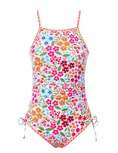 Cuddomper Girls Floral One Piece Swimsuit