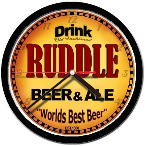 RUDDLE beer and ale cerveza wall clock