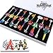 9pcs Cosplay Kingdom Hearts 2 Sora Key Sword Keychain Accessories Necklace Set