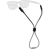 Chums Slim Eyewear Retainer Sunglass Strap &amp; Glasses Chain | UV Resistant, Lightweight Stretchy Silicone Sunglasses Strap for Water Sports, Kayaking, Surfing, Fishing &amp; Paddleboarding