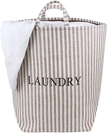 Clytius Foldable Self Standing/Hanging Cloth Laundry Basket, Large (Pack of 1)