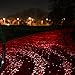 100PCS Ultra-Luminous Outdoor Glow in the Dark Pebbles Glow Light Pathway Rocks Aquarium Glow Light Artificial Stones (Red)