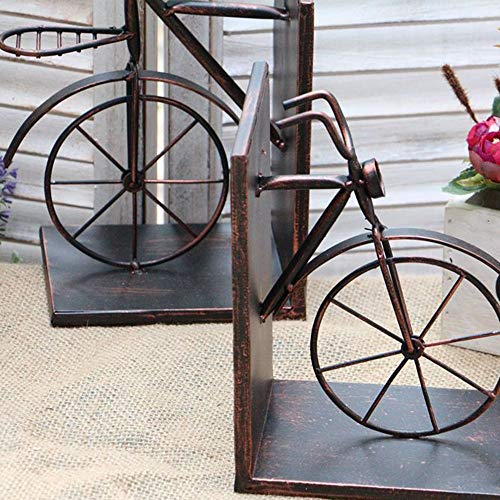 MQW American Country Personality Iron Bicycle Book Holder Book Stand Decoration Home Decoration 29 22 (cm) Delicate and Beautiful