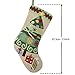 Alice Doria 21“ Handmade Hooked Christmas Stocking with Gift Boxes Under Christmas Tree Pattern
