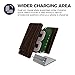Wood Wireless Charger for Microsoft Lumia 735/830/920/928/930/950/XL/1520 - [Fast Charge] Cooper ECOSTAND Wireless Charging Stand | Qi Wireless Charger Stand | Desk, Office (Aluminium & Rosewood)