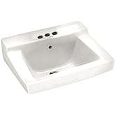 American Standard 0321.026.020 Declyn 4-Inch Centerset Wall Mount Sink, White, 1.25 Inch, Model:0321026.020