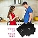 10-Pack Gas Stove Burner Covers, Non-stick Stovetop Burner Liners Gas Range Protectors for Kitchen- Size 10.6” x 10.6”-Double Thickness 0.2mm, Cuttable, Dishwasher Safe, Easy to Clean