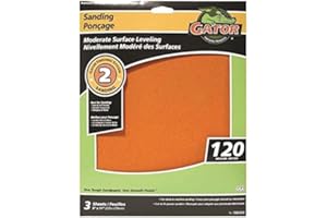 GATOR Premium Sanding Sheets, 120 Grit
