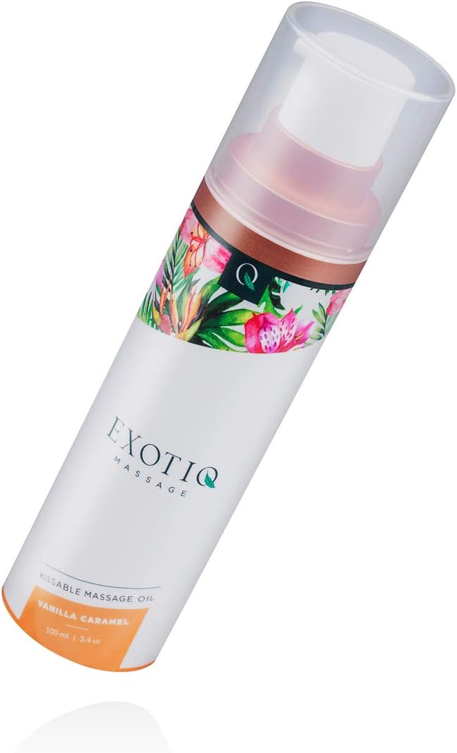 Exotiq Kissable Massage Oil - Vanilla Caramel, 100ml, Transparent, 100 ml (Pack of 1) - Image 3