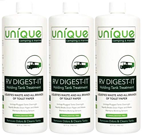Unique RV Digest-IT Holding Tank Treatment - Three-Pack