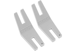 INNOHHUSTLE 2pcs Hump Jumper Sewing Tools Denim Sewing Foot Tool for Sewing Button Clearance Plate, Sewing Tools and Gadgets, Plastic Hemmer Foot for Chunky Denim and Hemlines, Essential Sewing Accessories