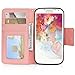 Galaxy S5 Case,by HiLDA,Wallet Case,PU Leather Case,Credit Card Holder,Flip Cover Skin,Galaxy SV I9600[Rose]