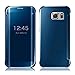 Hovisi Luxurious Shiny Flip Case Cover Samsung Galaxy S8 (Blue)
