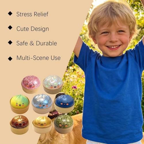 ORCHID M® Big Squishy,Squishies, Squishies, Colorful Stress Fidget, Soft Squeeze Decompression Dough, Sensory Stress Ball Squeeze Toys