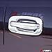 A-PADS Compatible with for Cadillac Escalade 2002-03 04 05 06 & GMC Sierra 1999-2006 / Yukon 2000-2006 -Chrome Door Handle Cover with Passenger Keyhole