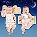 Gemini Fairy Newborn Infant Prevent From Flat Head Baby Head Support Pillow (Beige)