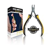 Cuticle Nipper - Maximum Comfort Grips - Half Jaw - Izy Trends Cute Nipps 2.0 - Salon Quality Cuticle Remover And Cutter - Stainless Steel Cuticle Nippers